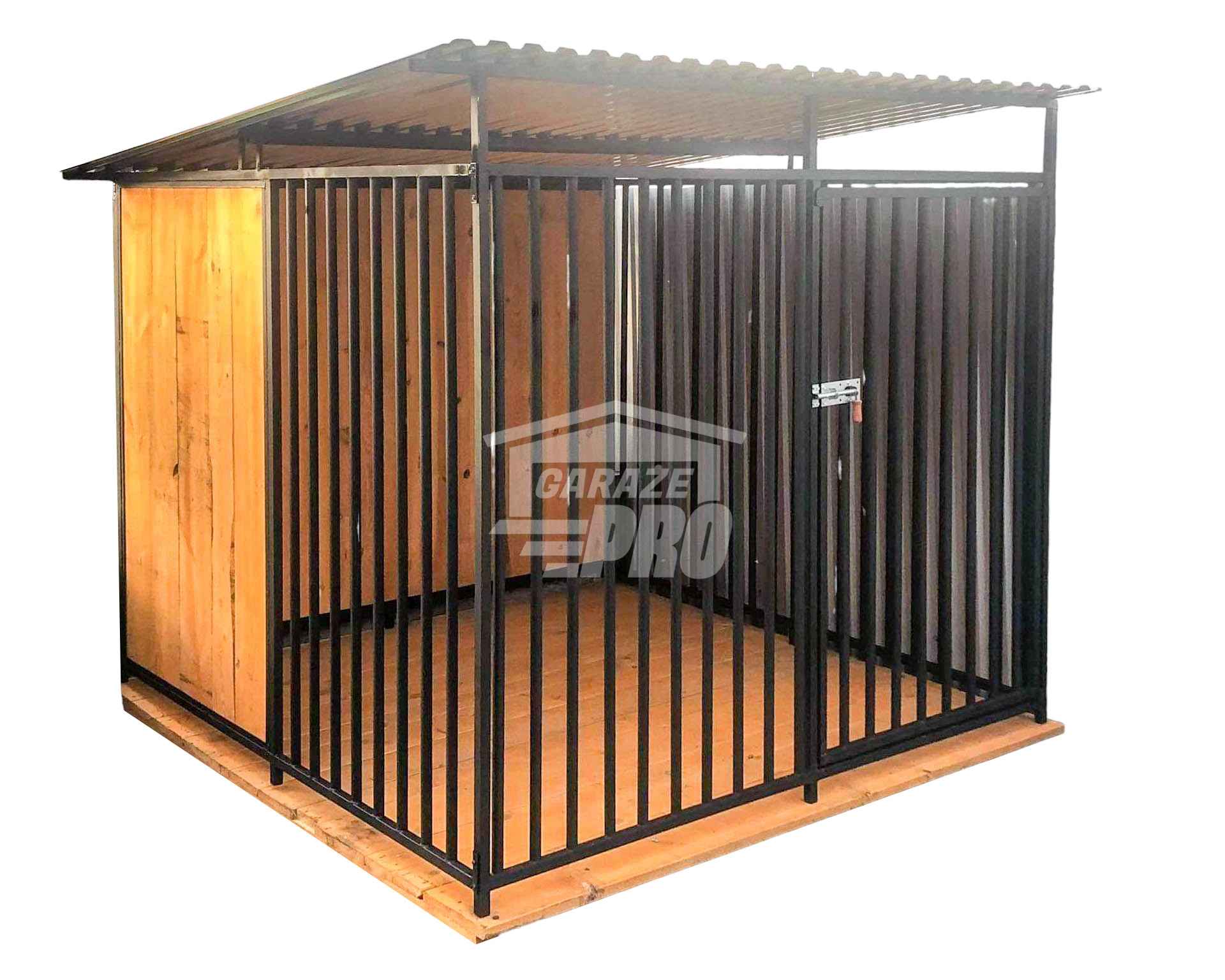 Kojec dla psów 2x2m - ściany zabudowane drewnem  GP393 Gdynia - zdjęcie 1