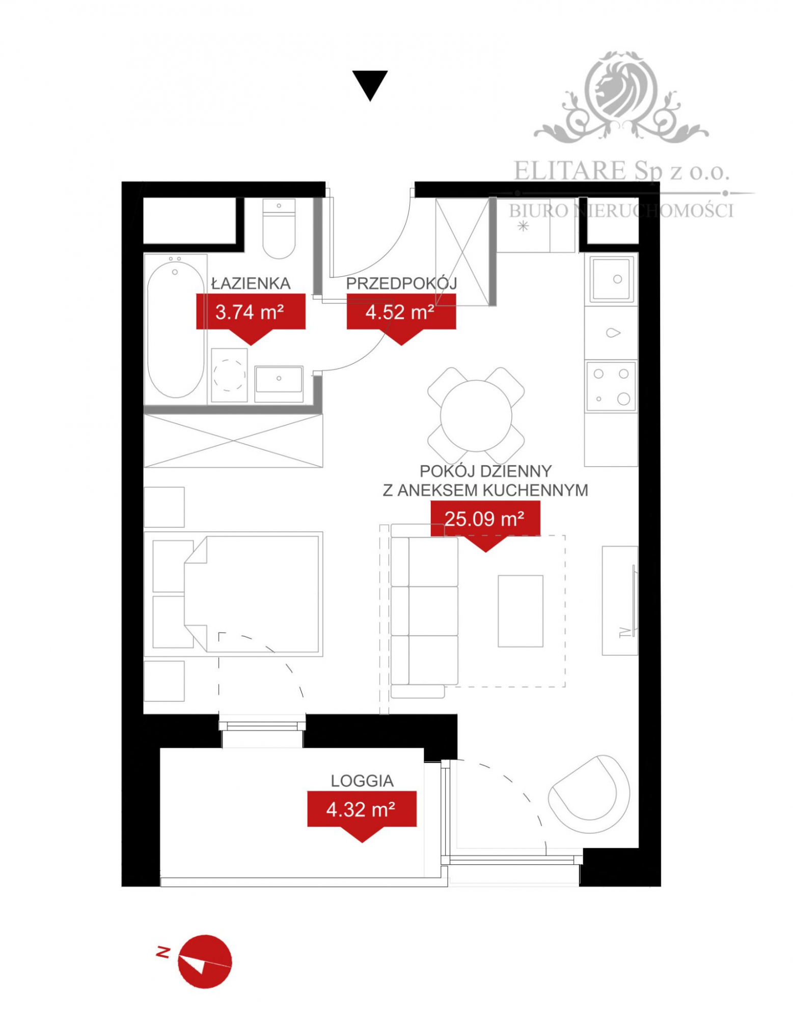 Mieszkanie 33,35m2, loggia, ogrzewanie miejskie/ Kleczków Wrocław - zdjęcie 2