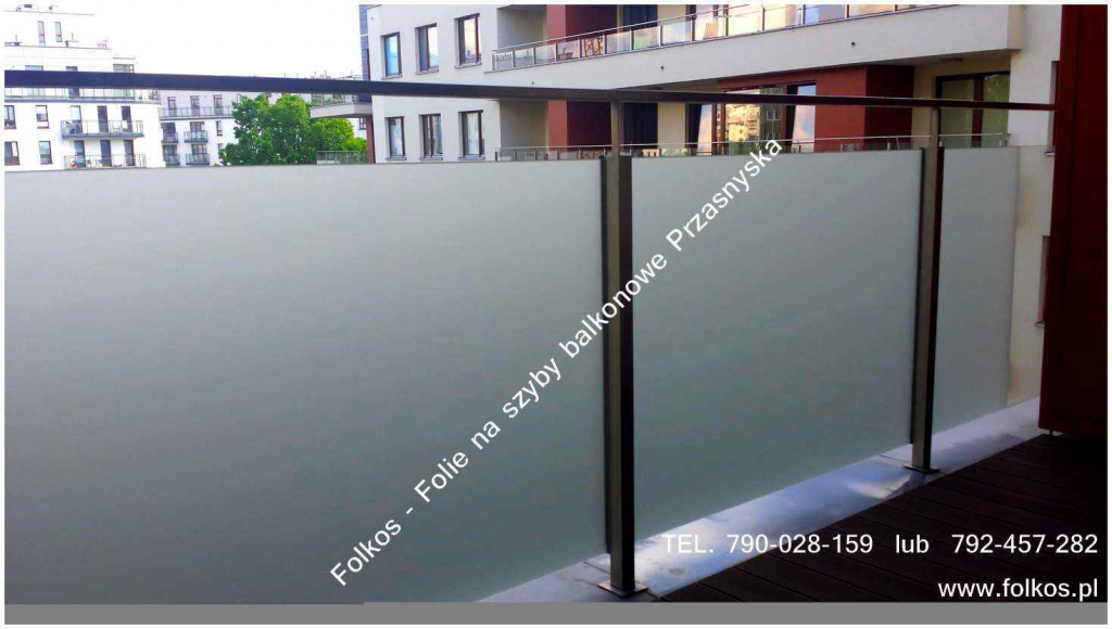 Folie na balkon Ceramiczna -Oklejamy szklane balkony Warszawa Białołęk Białołęka - zdjęcie 12
