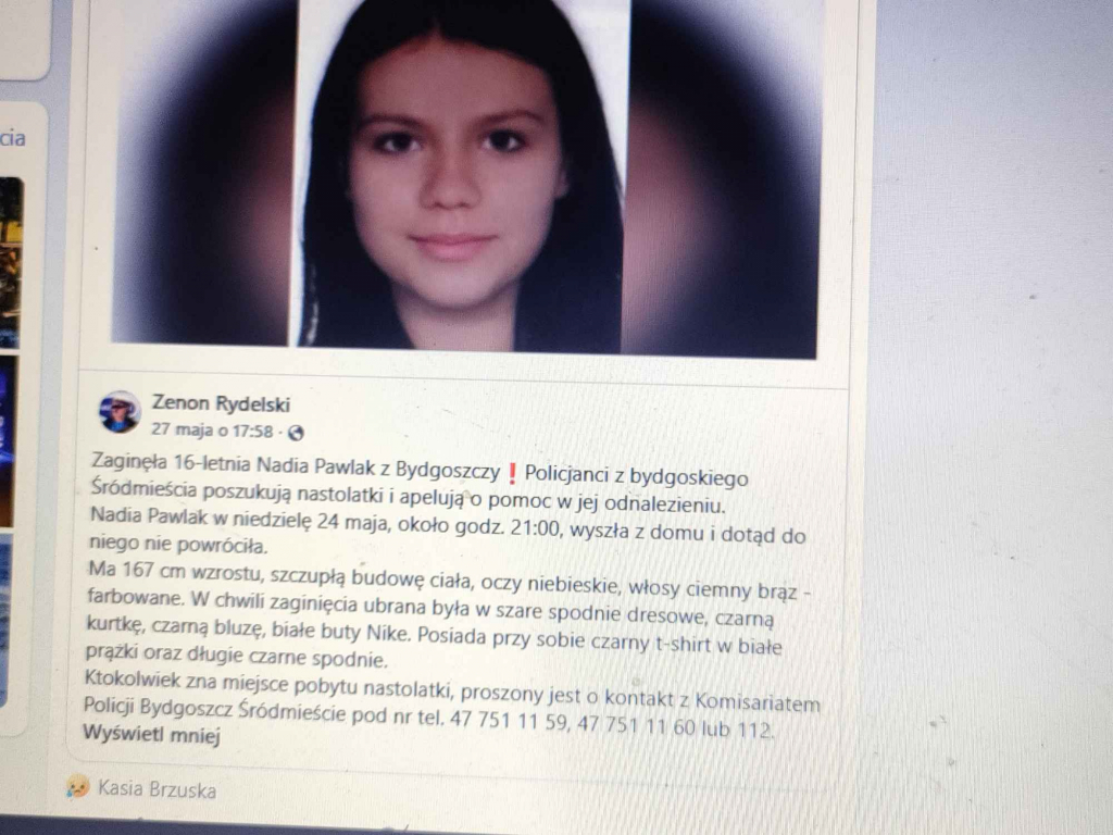 Poszukiwana zaginiona Bydgoszcz - zdjęcie 3