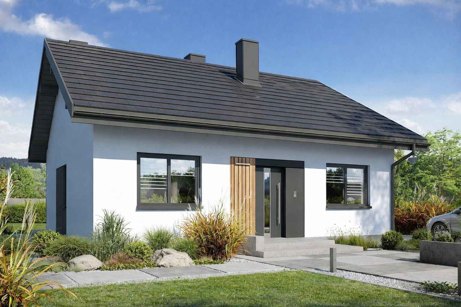 Dom modułowy 70m2 styl skandynawski cała Polska Fabryczna - zdjęcie 1