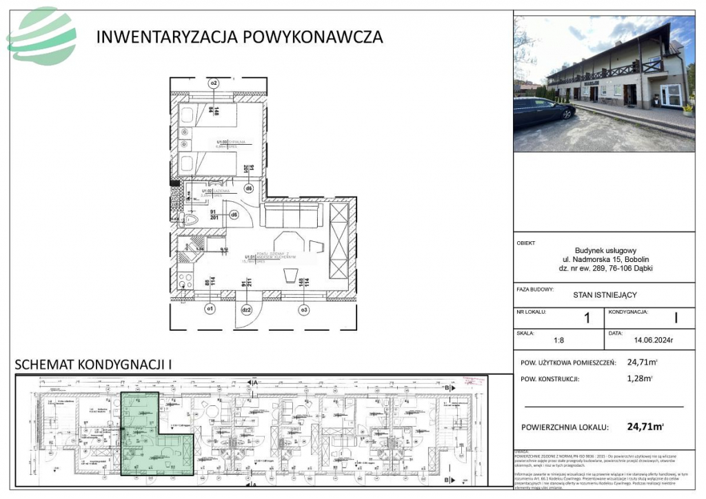 Na sprzedaż apartament 25m2 w Bobolinie Bobolin - zdjęcie 12
