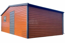 Schowek - domek ogrodowy 6x4,5m - drzwi okno rynny dach rynny TS1159