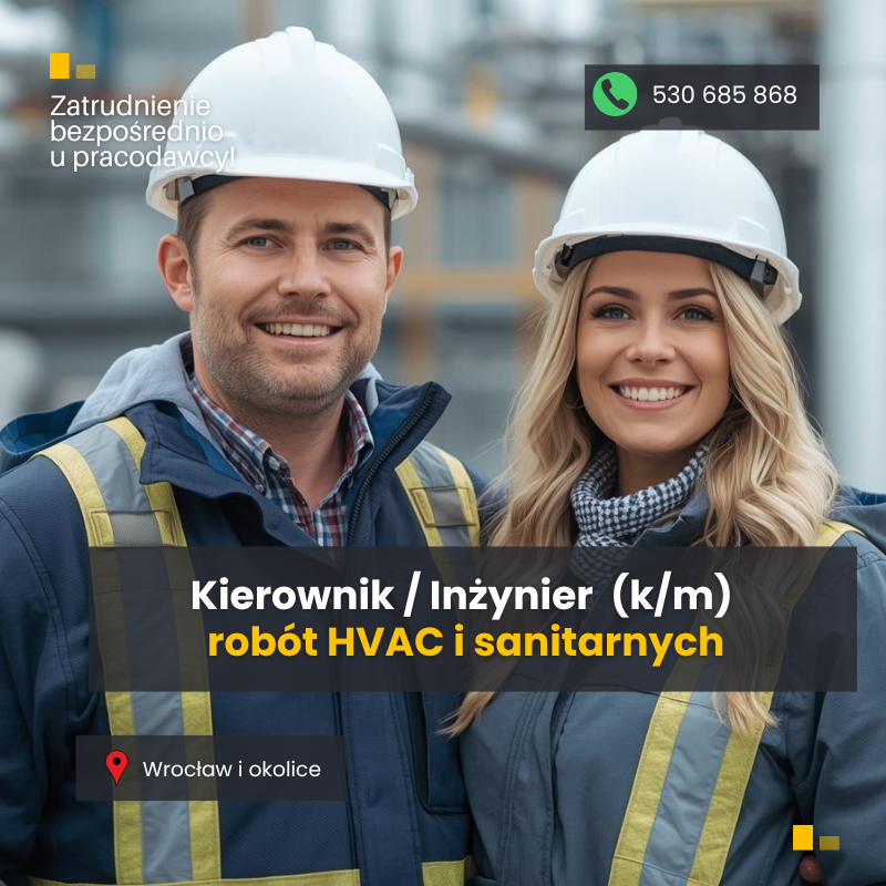 Kierownik / Inżynier robót HVAC i sanitarnych (k/m) Śródmieście - zdjęcie 1