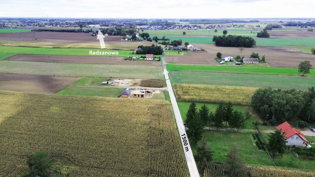 Działka Budowlana Radzanowo - Begno 1073 m2 WYDANE WZ Radzanowo - zdjęcie 1