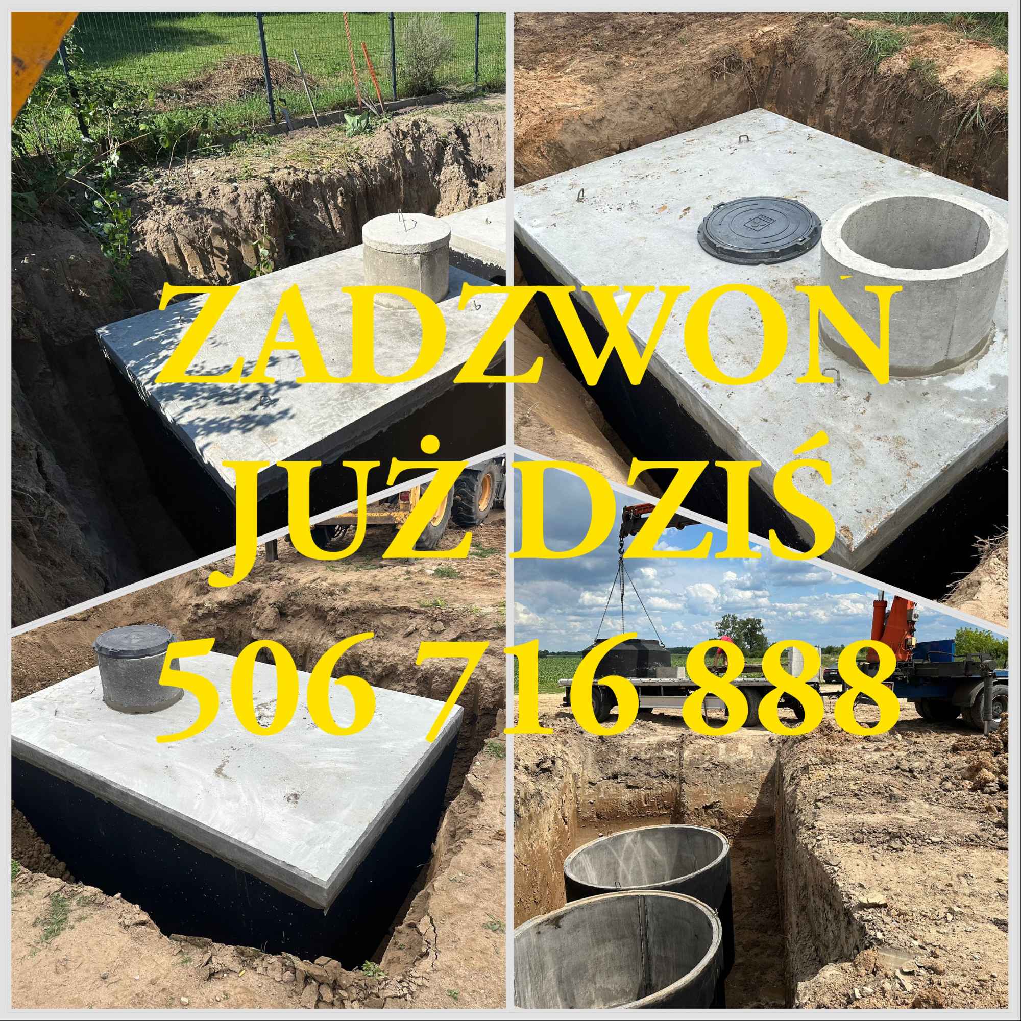 Szamba betonowe/Piwnice/Kanały samochodowe Suwałki - zdjęcie 1