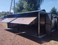 Garaż blaszany 6x6 2x Brama drzwi 2x okno ocynk spad  w tył GB179 Świnoujście - zdjęcie 2