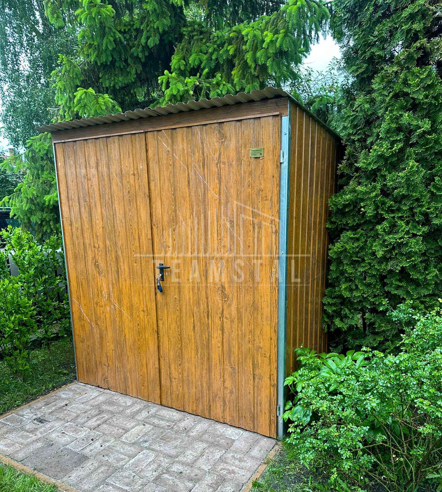 Schowek - domek ogrodowy 1,8x2,5 - drzwi drewnopodobny dach  TS1124 Konin - zdjęcie 3