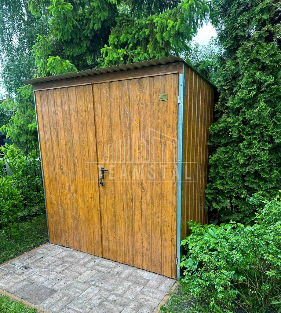 Schowek - domek ogrodowy 1,8x2,5 - drzwi drewnopodobny dach  TS1124 Konin - zdjęcie 3