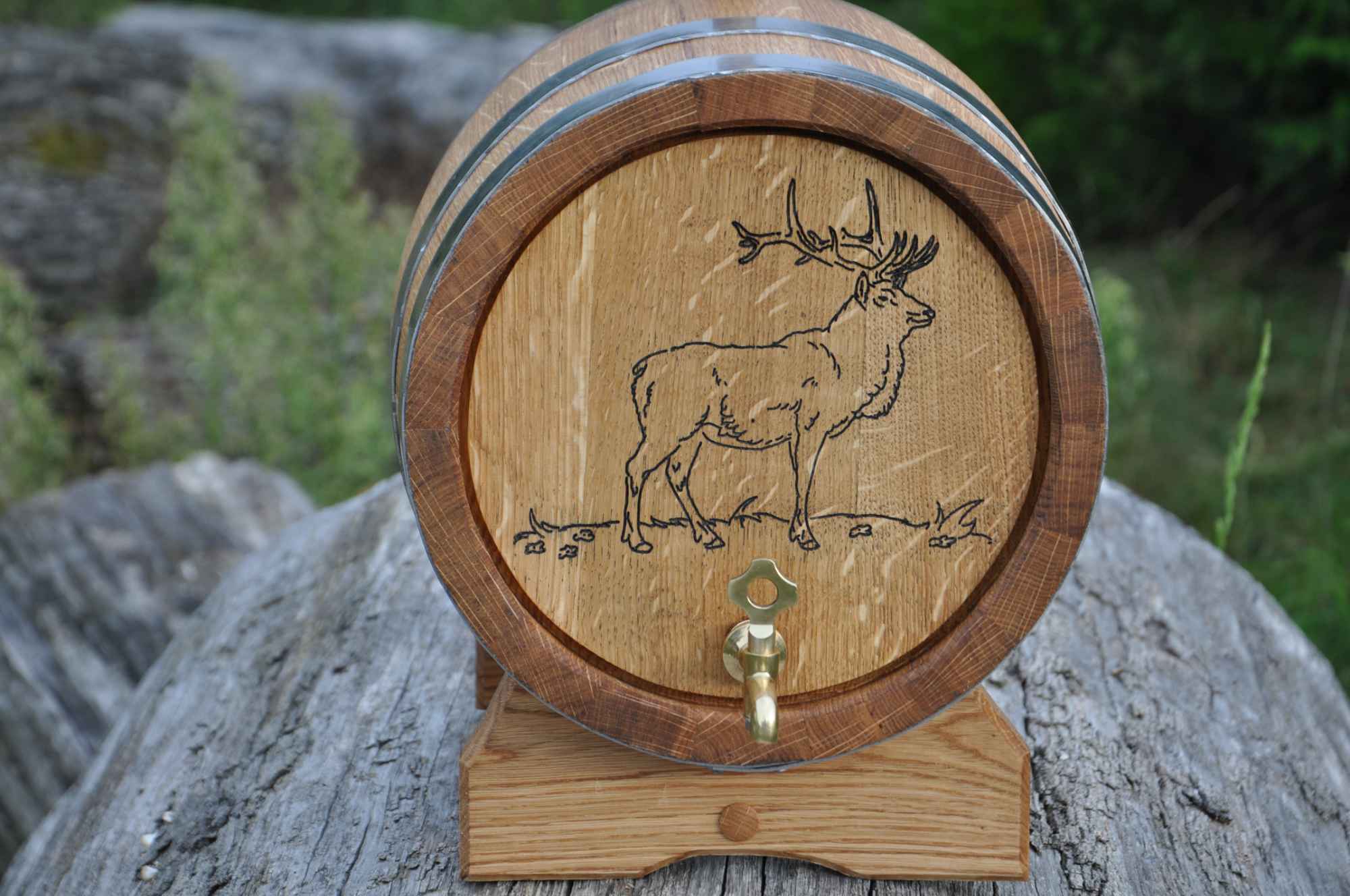 Beczka Dębowa 3L 4L 5L 10L 15L 20L Grawer Ozdobne Sznurki Opalanie Gdańsk - zdjęcie 1