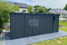 Schowek - domek ogrodowy 5x2,5m wiata 0,5m brama okno dach GP661 Szczecin - zdjęcie 3