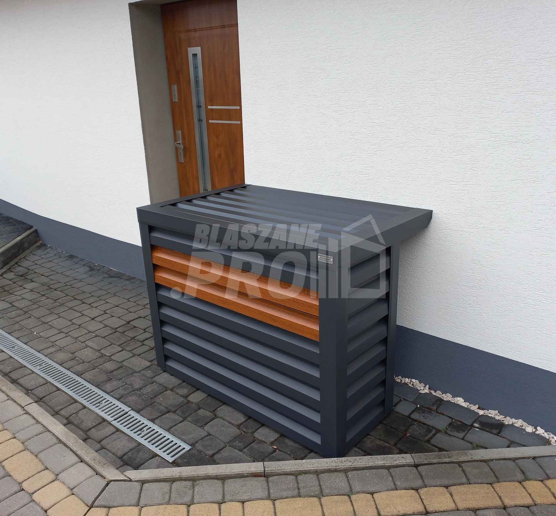 Osłona klimatyzatora - pompy ciepła 90x60x100 cm antracyt GP304 Oświęcim - zdjęcie 5