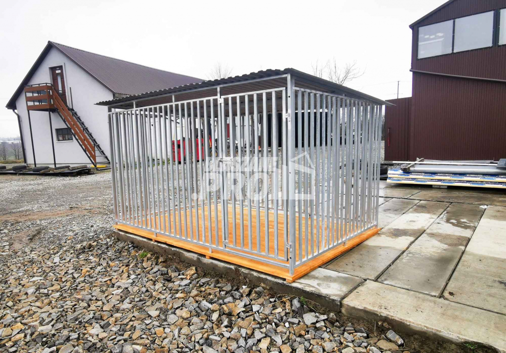 Kojec dla Psa 3x2m z profili zamkniętych + Podłoga drewniana GP267 Łańcut - zdjęcie 2