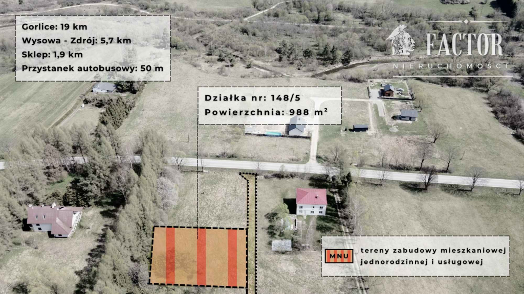 Działki budowlano-usługowe (MNU) w Hańczowej – od 8,97a do 12,40a Hańczowa - zdjęcie 4