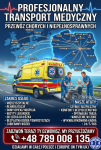 Transport medyczny Sanitarny KARETKA AMBULANS Giżycko 24h