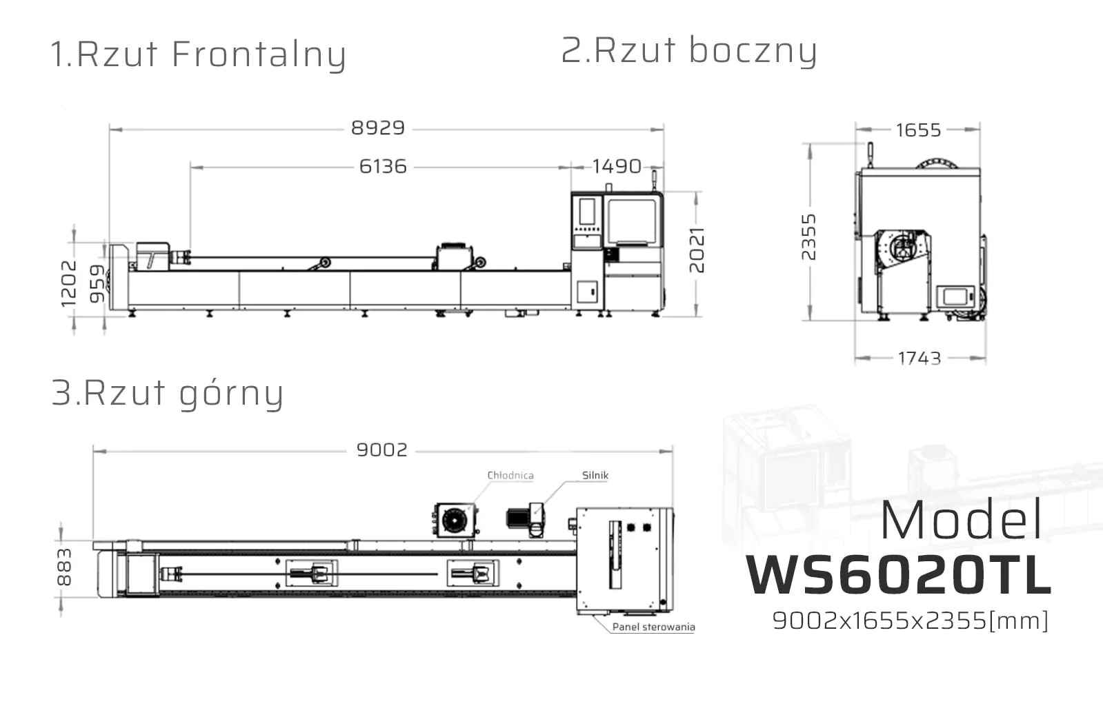 PROMOCJA - Wycinarka laserowa do cięcia profili rur 6 kW Nysa - zdjęcie 8