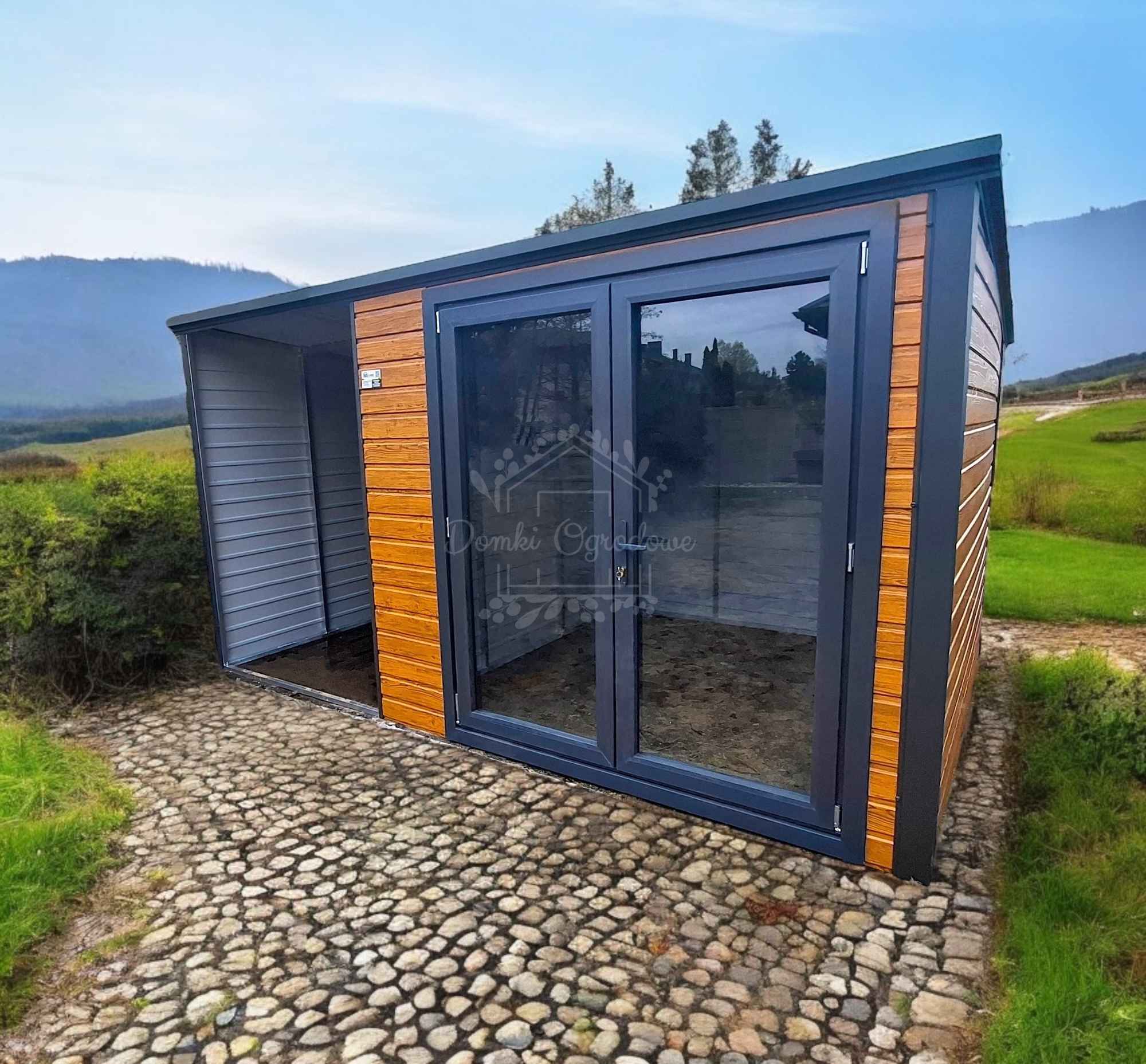 Schowek Domek Ogrodowy 2,5x2,5m wiata drzwi PCV  Drewnopodobny ID1017 Iława - zdjęcie 9