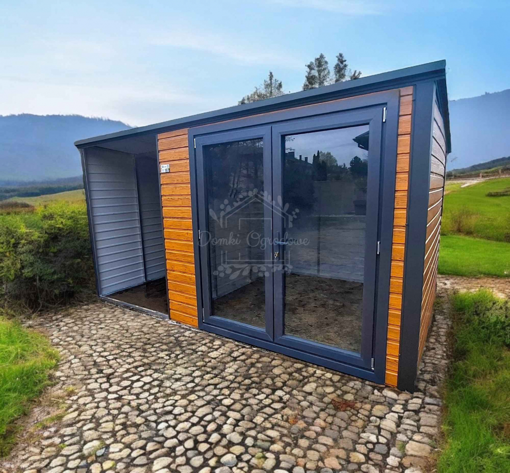 Schowek Domek Ogrodowy 2,5x2,5m wiata drzwi PCV  Drewnopodobny ID1017 Iława - zdjęcie 9