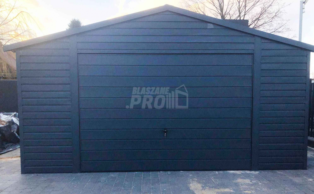 Garaż blaszany 5x7 Brama  Antracyt  Dach dwuspadowy GP103 Drawsko Pomorskie - zdjęcie 4