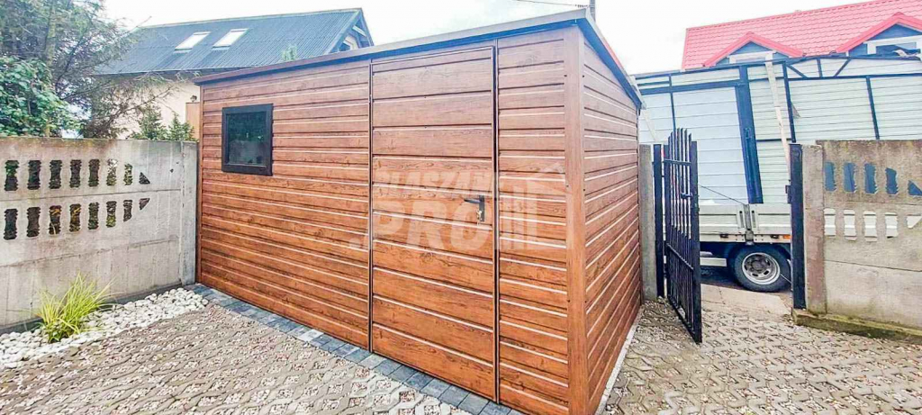 Schowek - Domek Ogrodowy 3,5x2m Drzwi - Okno - Drewnopodobny GP433 Tychy - zdjęcie 4