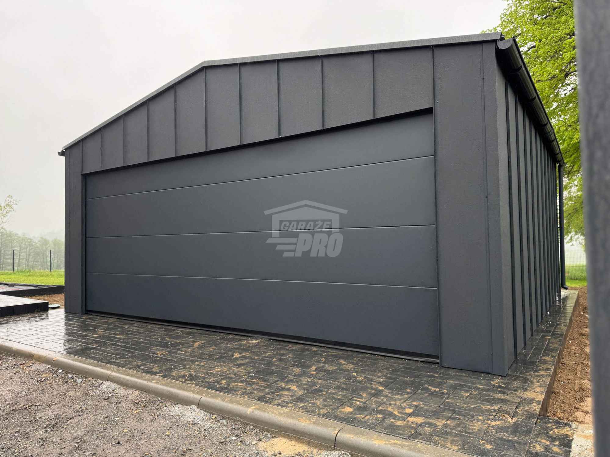 Garaż blaszany Premium 6x5,8 Brama drzwi okno rynny Blacha rąbek GP648 Kielce - zdjęcie 6