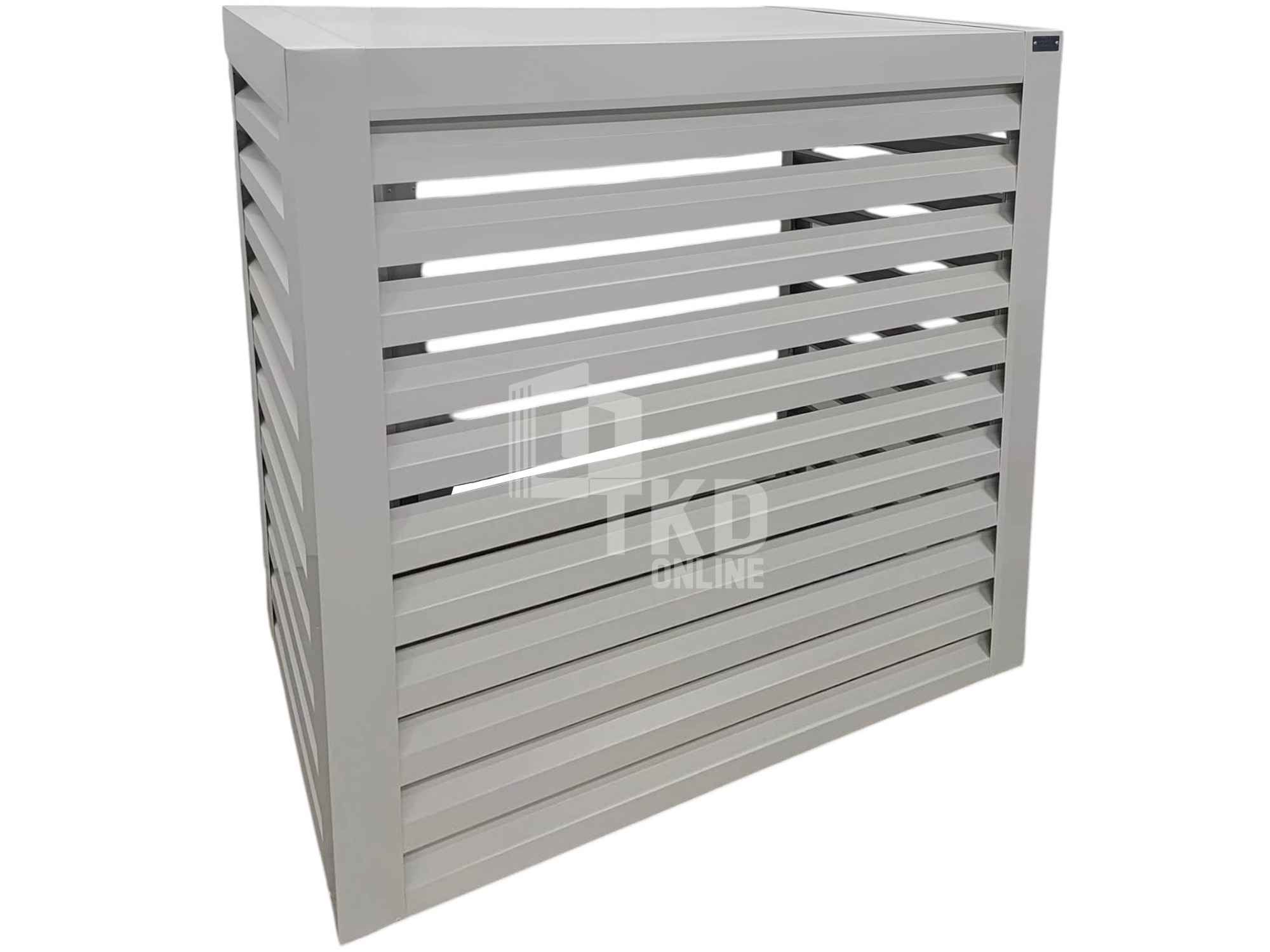 Osłona klimatyzatora – pompy ciepła 120x40x140 cm biały TKD448 Otwock Mały - zdjęcie 1