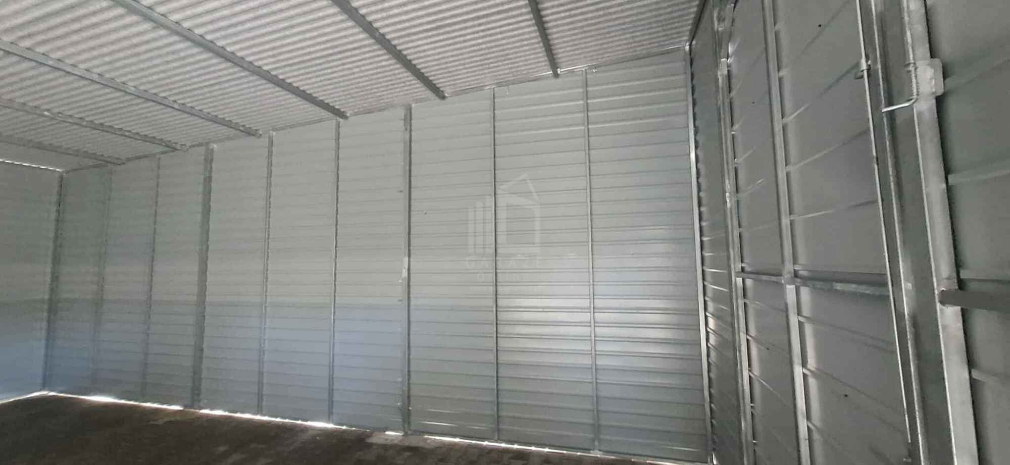 Garaż blaszany 18x5 m brama uchylna x6 dach spad w przód rynny ID1166 Leszno - zdjęcie 2