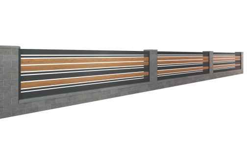 Profil aluminiowy drewnopodobny 200x20 /lemelka / sztacheta/ogrodzenie Orzesze - zdjęcie 9