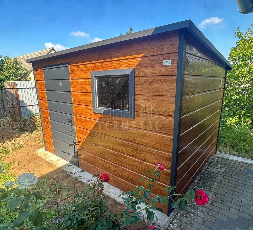 Schowek - Domek ogrodowy 3x2,5 m drzwi okno drewnopodobny  dach TS1337 Lidzbark Warmiński - zdjęcie 3