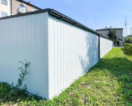 Rząd garaży 28x5,5m - 7x bramy uchylne  dach spad w tył  GP489 Lidzbark Warmiński - zdjęcie 9