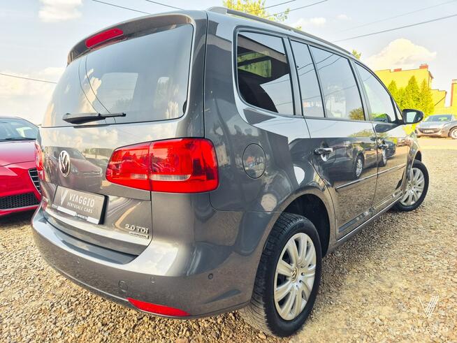 VW TOURAN 2.0 TDI 140km panorama NAVI 7 foteli SERWIS bezwypadek 2014 Tychy - zdjęcie 6