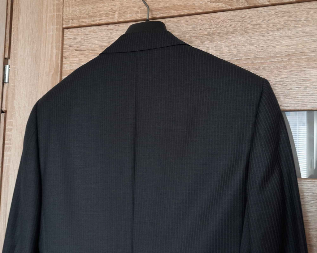 Marynarka, wełniana, ciemnoszara, na 182 cm wzrostu - jak nowa Bielany - zdjęcie 4