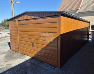 Garaż blaszany 4x6m - brama uchylna - drzwi - 2x okno rynny dach GP584 Cieszyn - zdjęcie 6