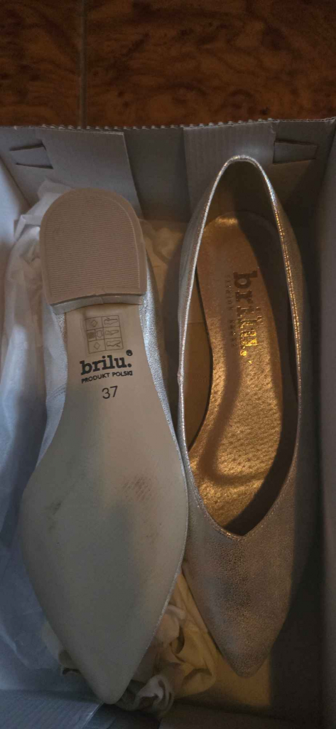 Buty slubne baleriny roz 37 Raków - zdjęcie 7