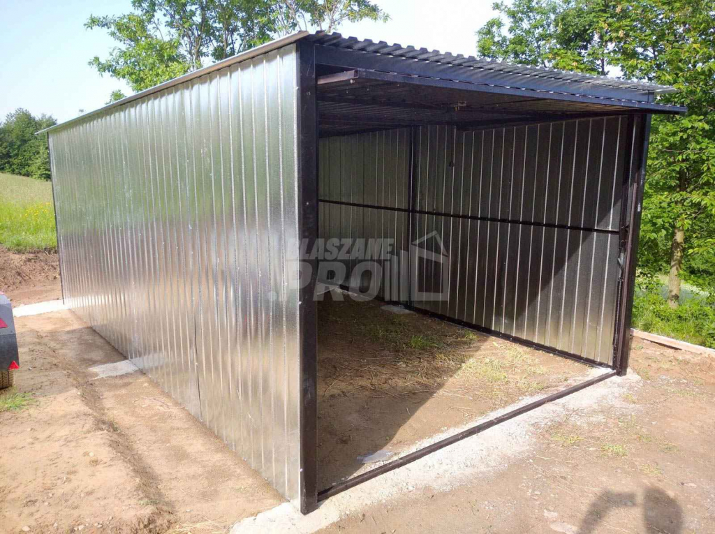 Garaż blaszany 3x5 Brama - ocynk - spad w tył GP188 Jelenia Góra - zdjęcie 2