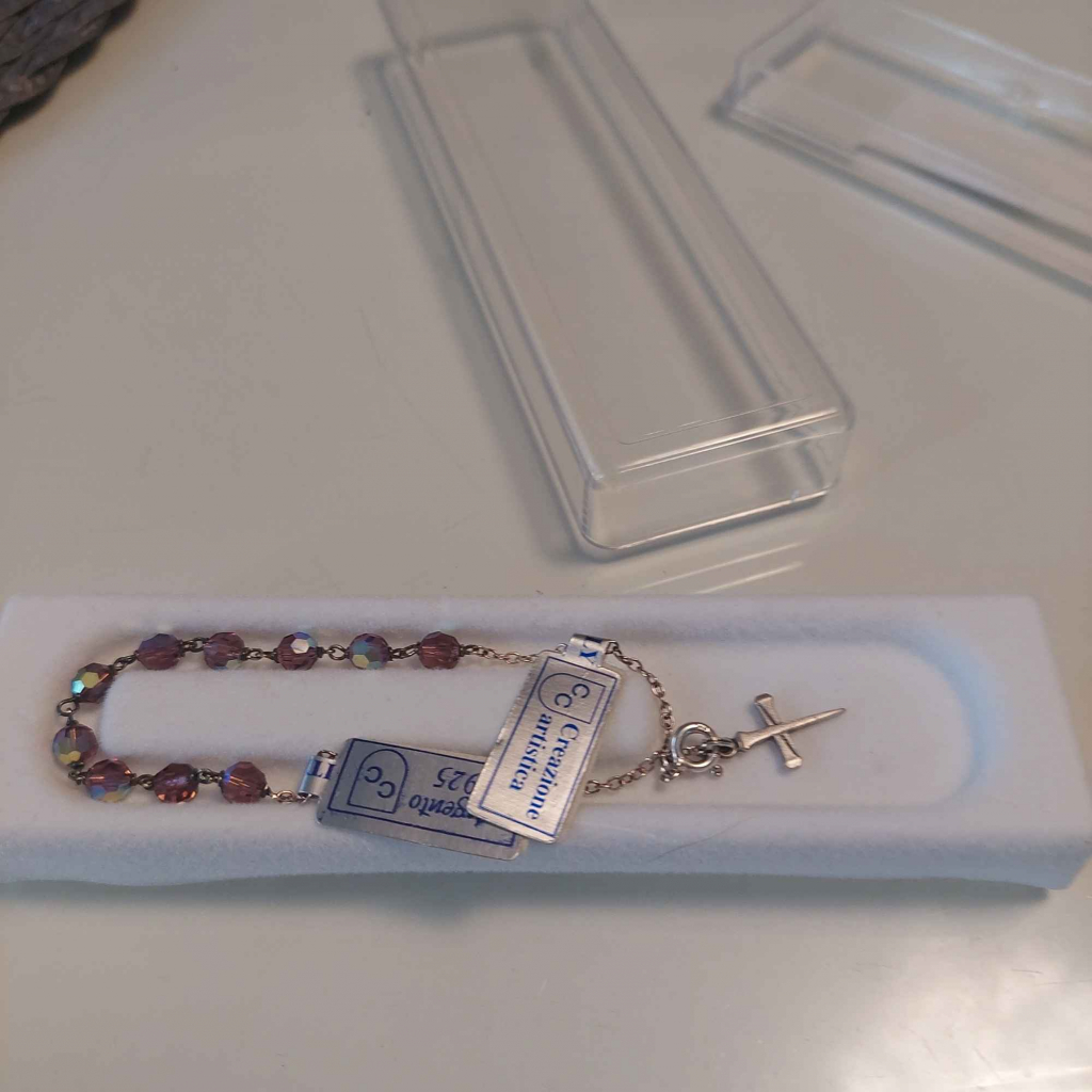 Bransoletka srebrna nowa z krzyżykiem Stare Miasto - zdjęcie 10