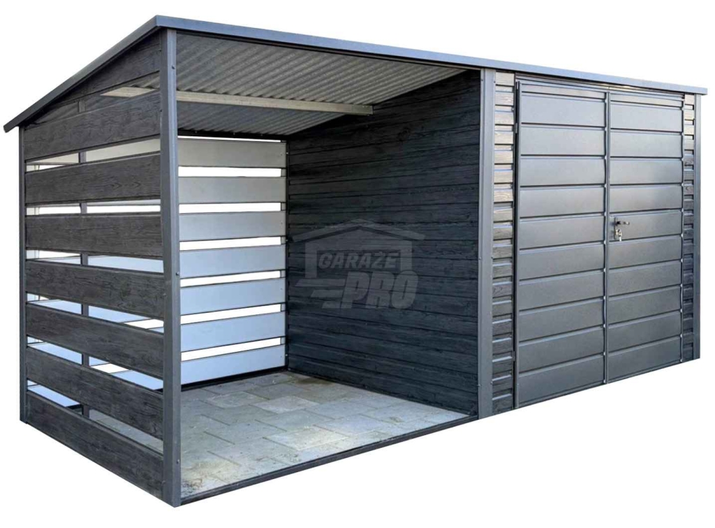 Schowek - domek ogrodowy 2,5x2 m + wiata 2x2m brama dach GP728 Łańcut - zdjęcie 1