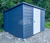 Schowek -  Domek Ogrodowy 3x3m Drzwi - Antracyt - Biały-Spad tył TS655 Kłodzko - zdjęcie 2