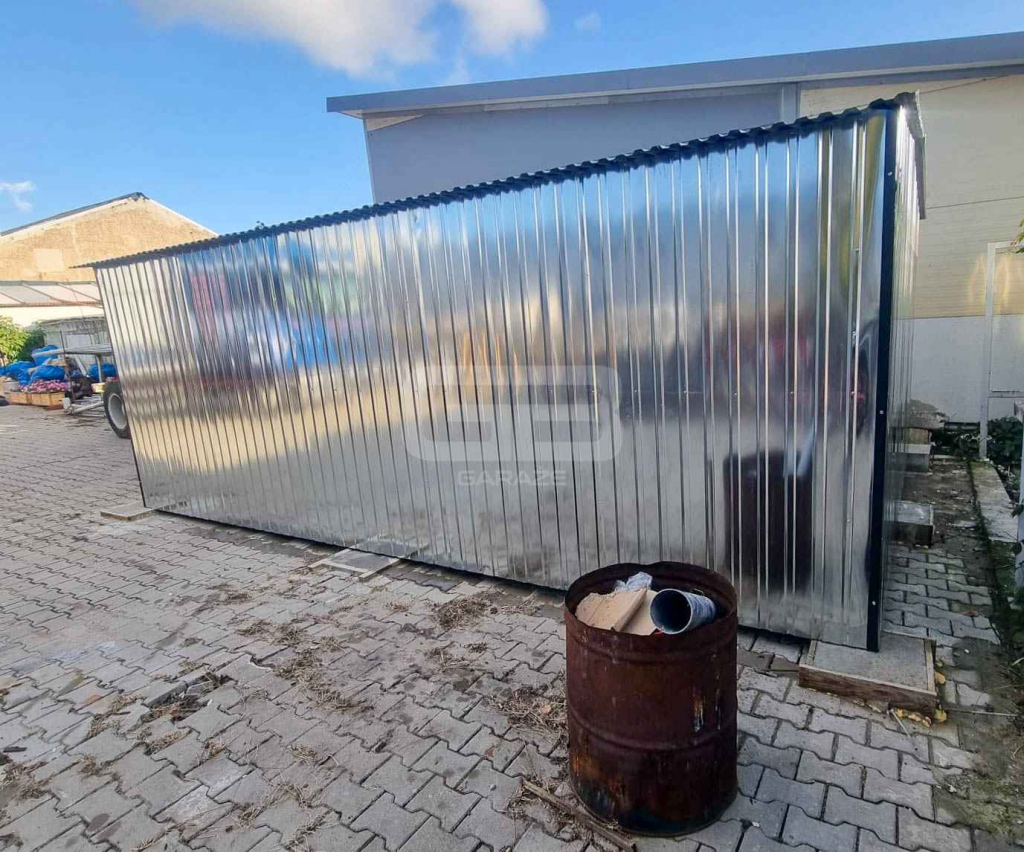 Garaż blaszny 5x6m - brama dwuskrzydłowa - ocynk - dach  GB189 Międzyrzecz - zdjęcie 3