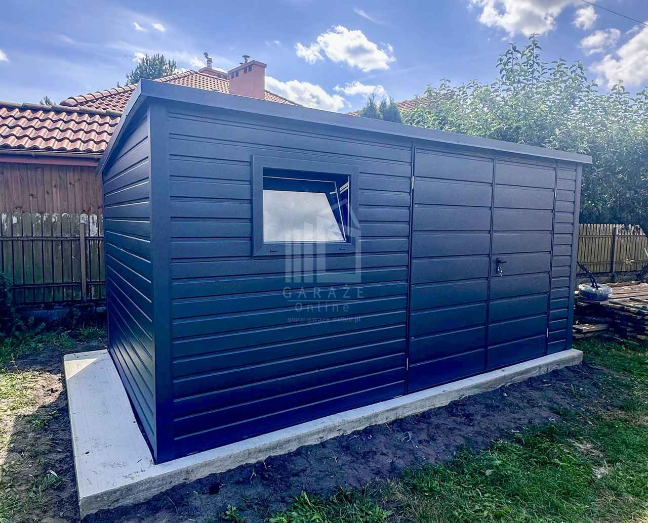 Schowek - domek ogrodowy 4,5x2m brama dwuskrzydłowa okno dach ID1075 Bydgoszcz - zdjęcie 6