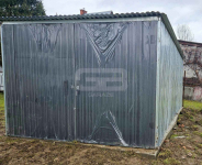 Garaż blaszany 3x5m II gat. blaszak na budowę brama dach  GB126