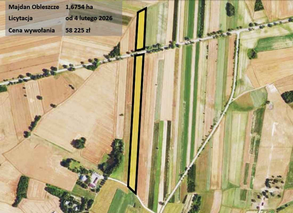 Rolna, dostęp do drogi, licytacja komornicza Majdan-Obleszcze - zdjęcie 1