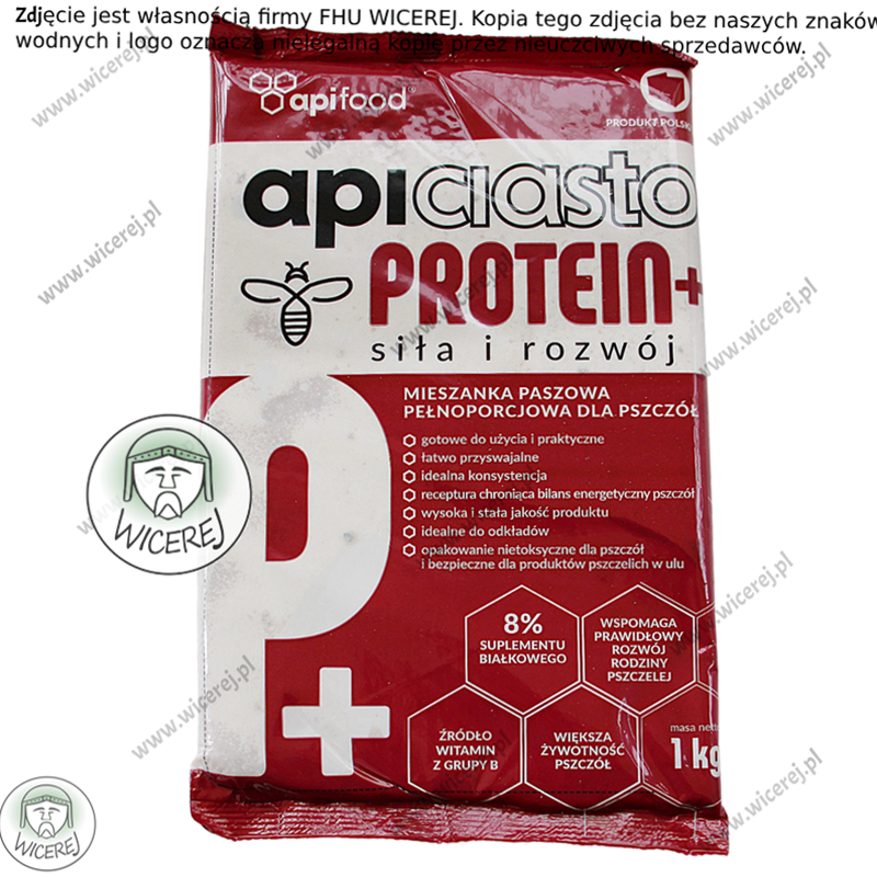 Ciasto Dla Pszczół Apifood Protein+ PORCJOWANE 10KG (10x1kg) Fondant Jaśliska - zdjęcie 4