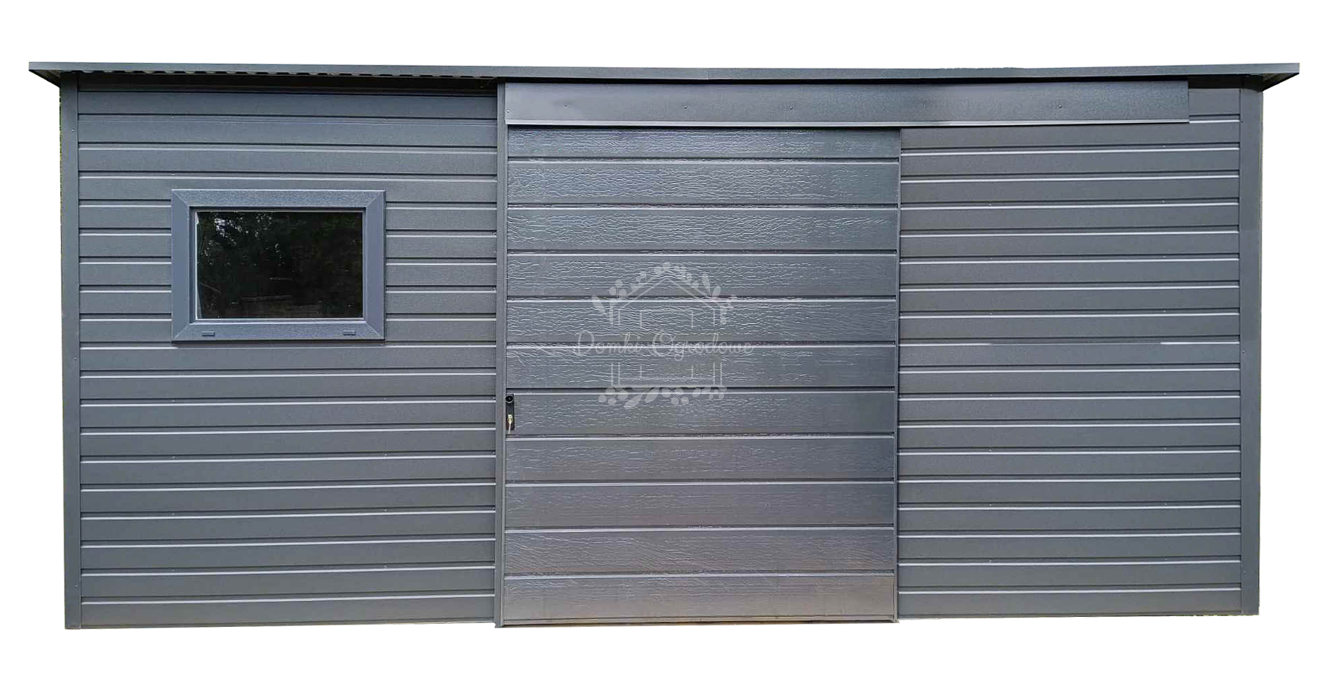 Schowek - domek ogrodowy 4x2m - drzwi przesuwne antracyt  ID1085 Tychy - zdjęcie 1