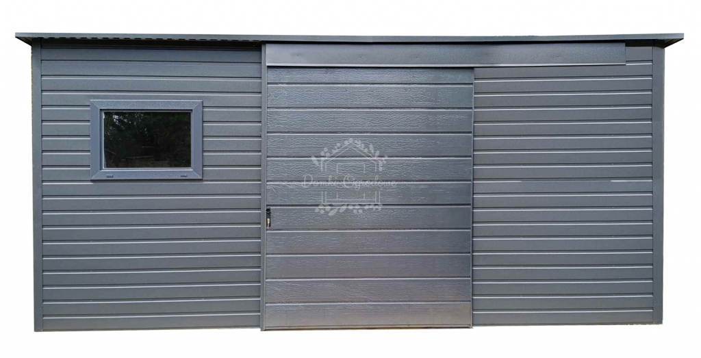 Schowek - domek ogrodowy 4x2m - drzwi przesuwne antracyt  ID1085 Tychy - zdjęcie 1