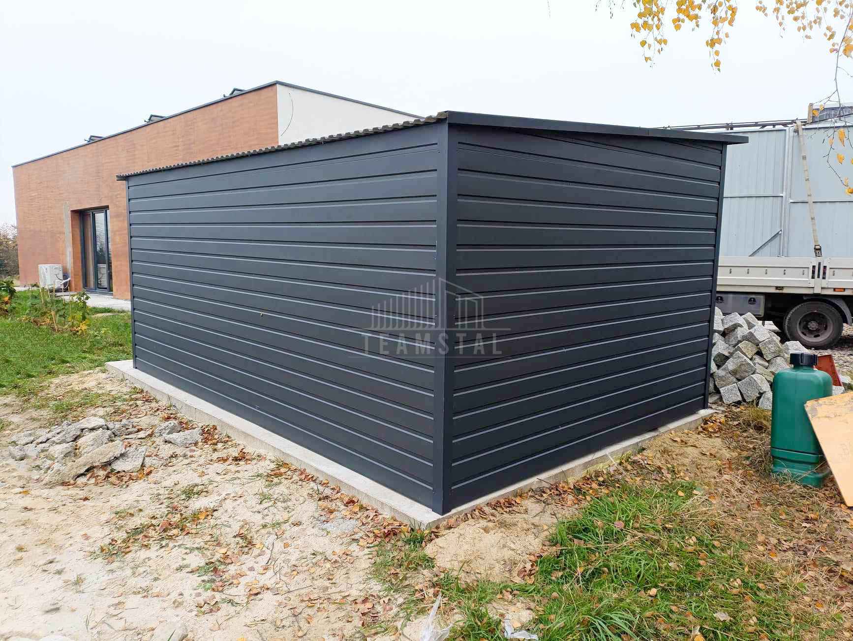 Schowek domek ogrodowy 4,5x2,5m Brama dwuskrzydłowa okno dach TS898 Drawsko Pomorskie - zdjęcie 3