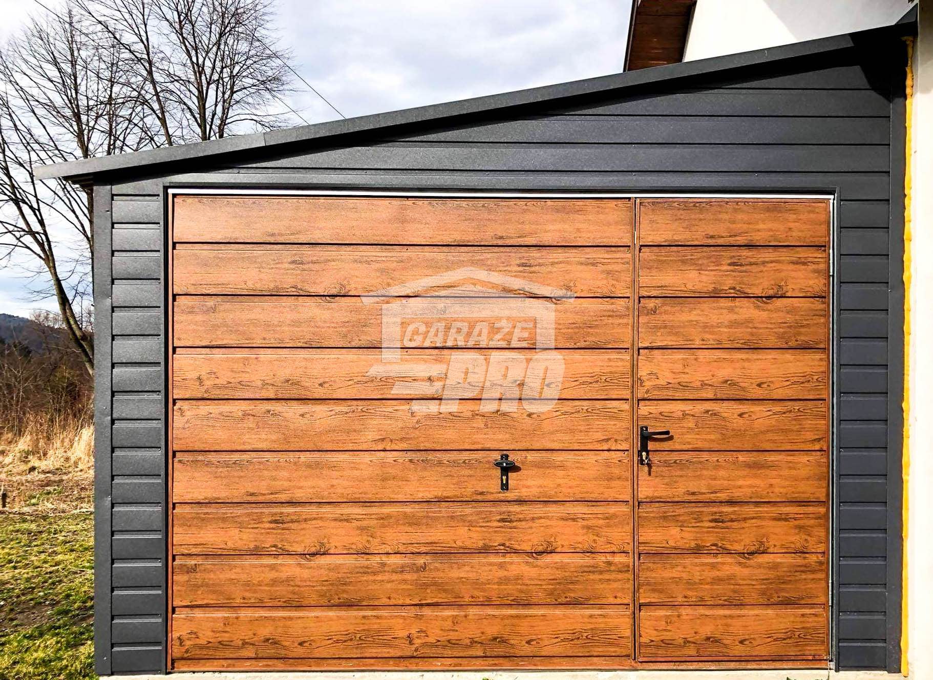 Garaż blaszany 3,5x6 Brama uchylna   spad w bok GP90 Tarnów - zdjęcie 2