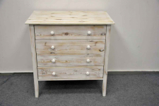 komoda z szufladami z drewna sosnowego - jak nowa