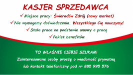 Praca w nowym markecie, Dino Polska S.A., Świeradów Zdrój ul. Główna Świeradów-Zdrój - zdjęcie 1