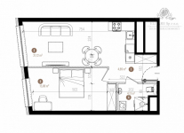 Apartament 46,66m2, 2 pok. w Centrum Wrocławia/Stare Miasto, Szczepin Wrocław - zdjęcie 6